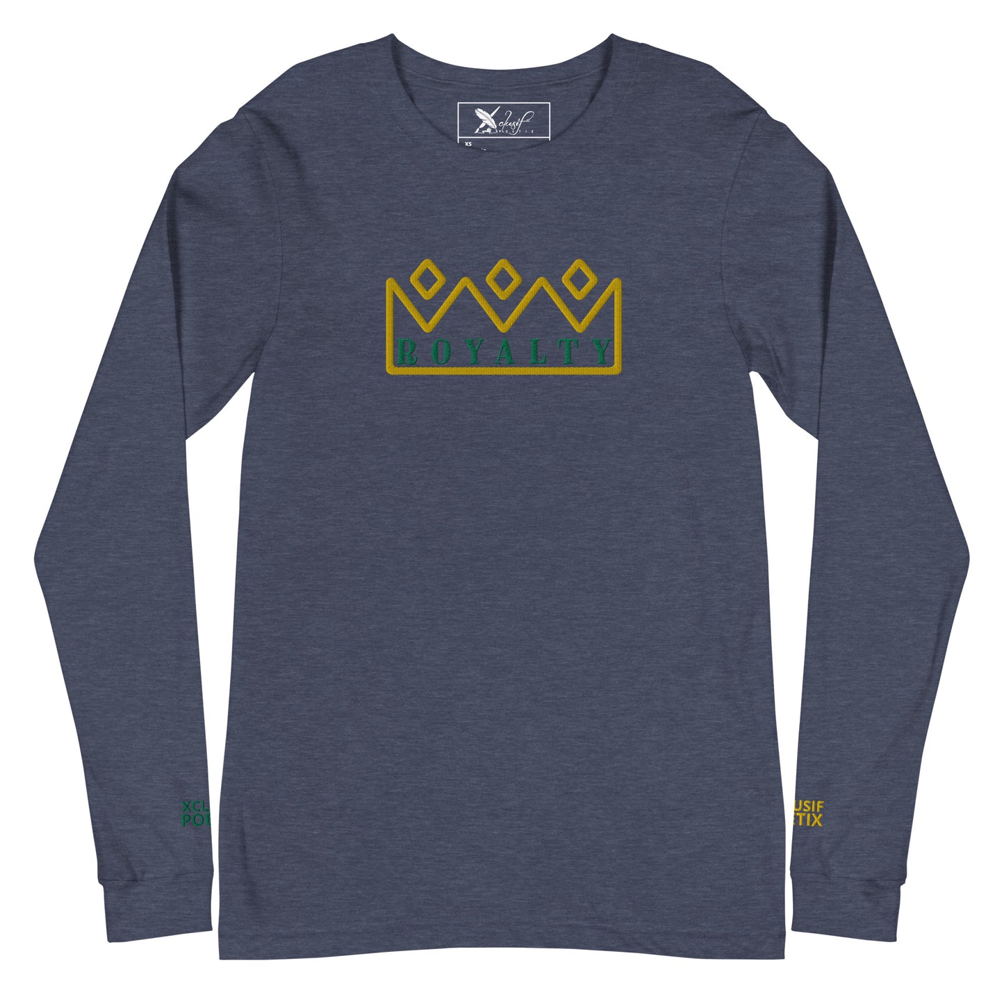 ROYALTY BY XCLUSIF POETIX Embroidery Unisex Long Sleeve Tee