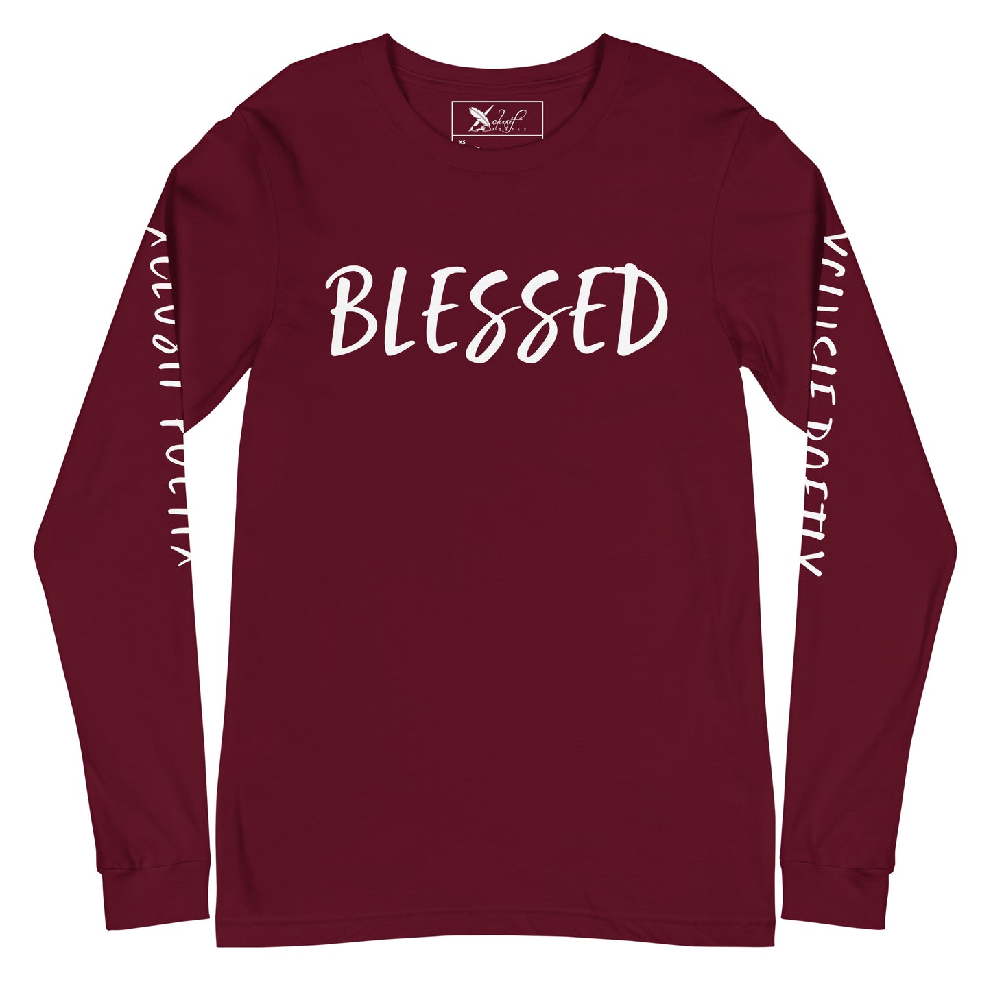 BLESSED BY XCLUSIF POETIX Unisex Long Sleeve Tee