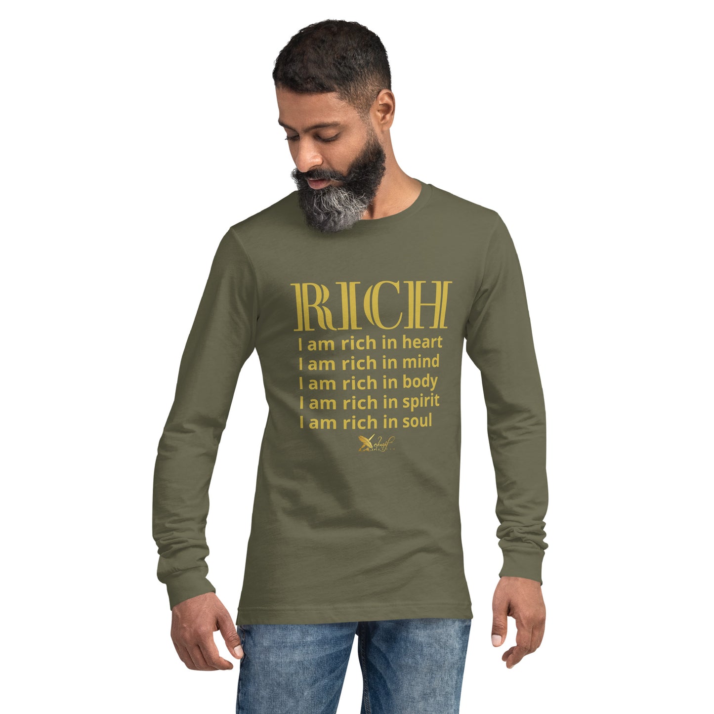 RICH BY XCLUSIF POETIX Unisex Long Sleeve Tee