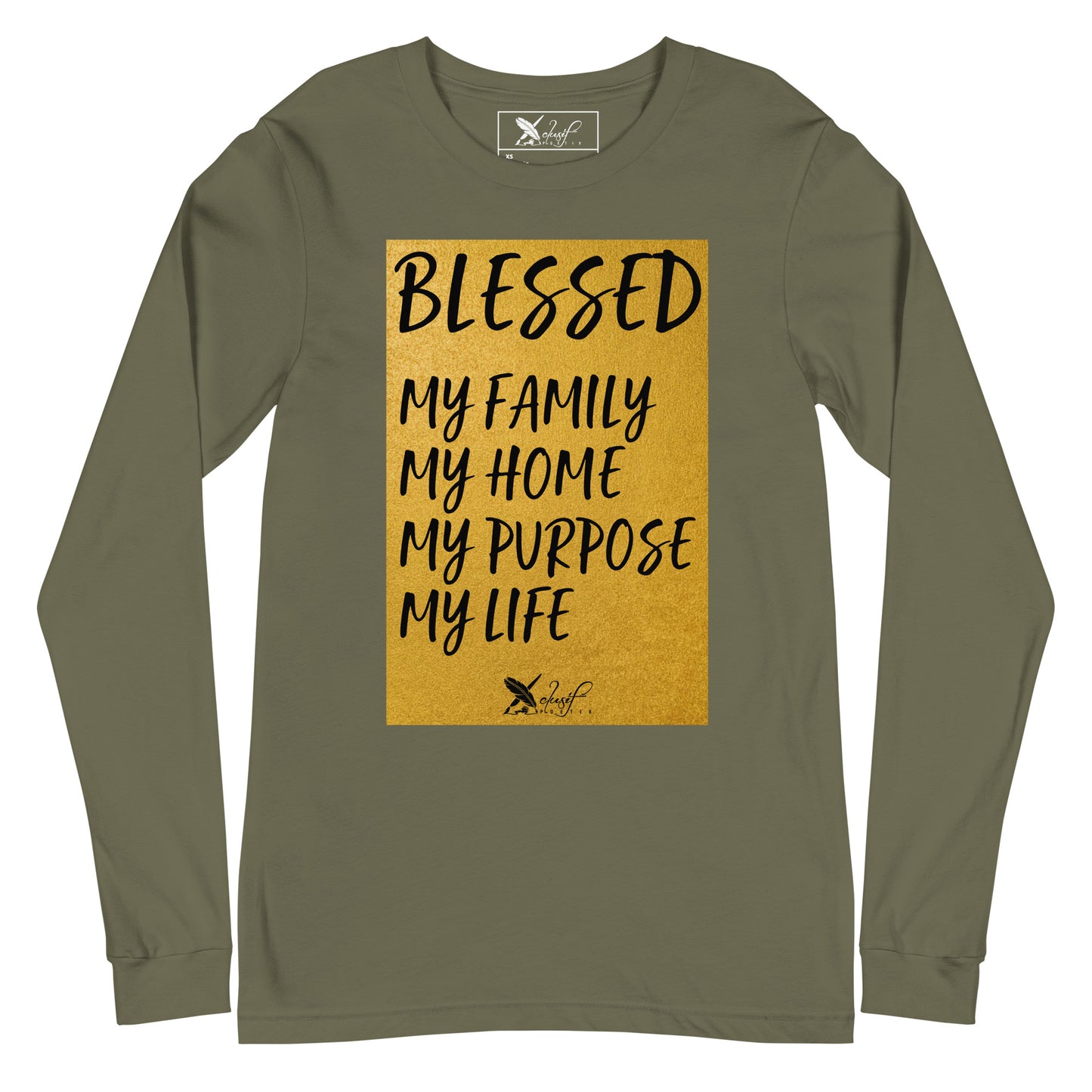 BLESSED BY XCLUSIF POETIX Unisex Long Sleeve Tee