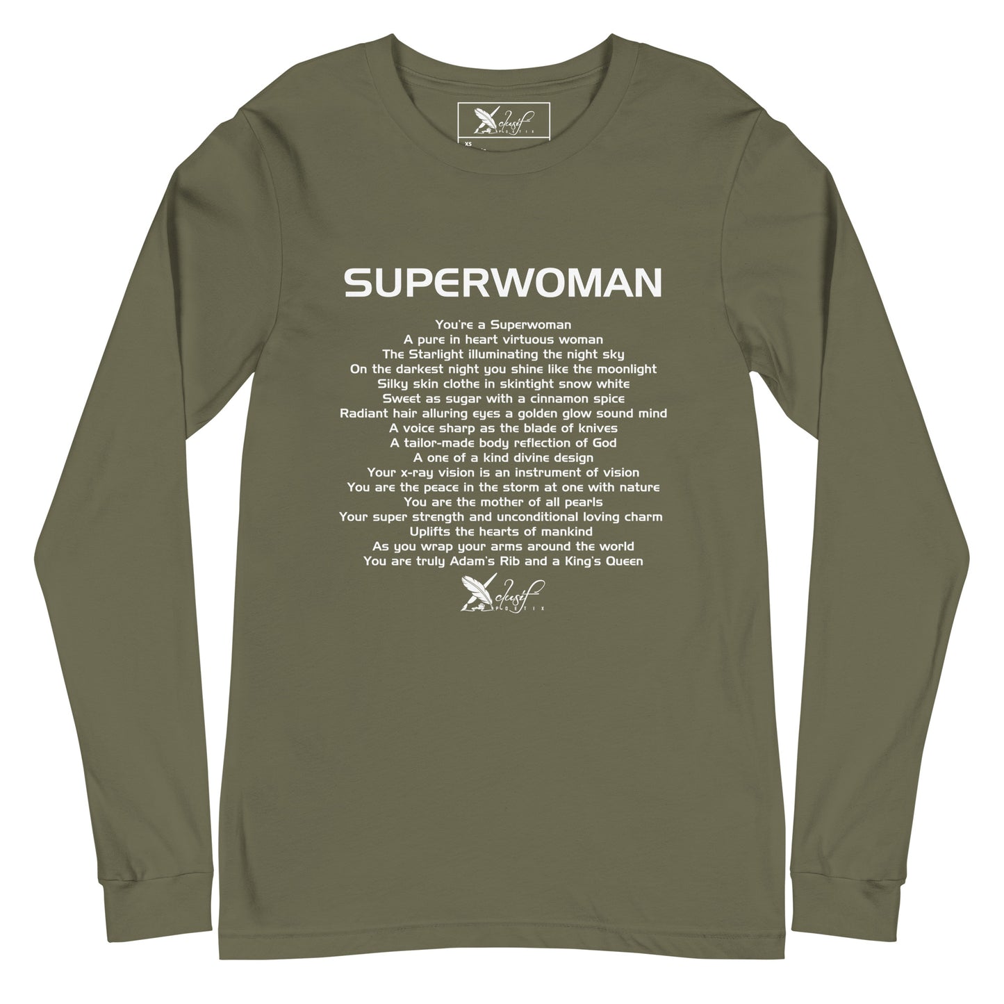 SUPERWOMAN BY XCLUSIF POETIX Unisex Long Sleeve Tee