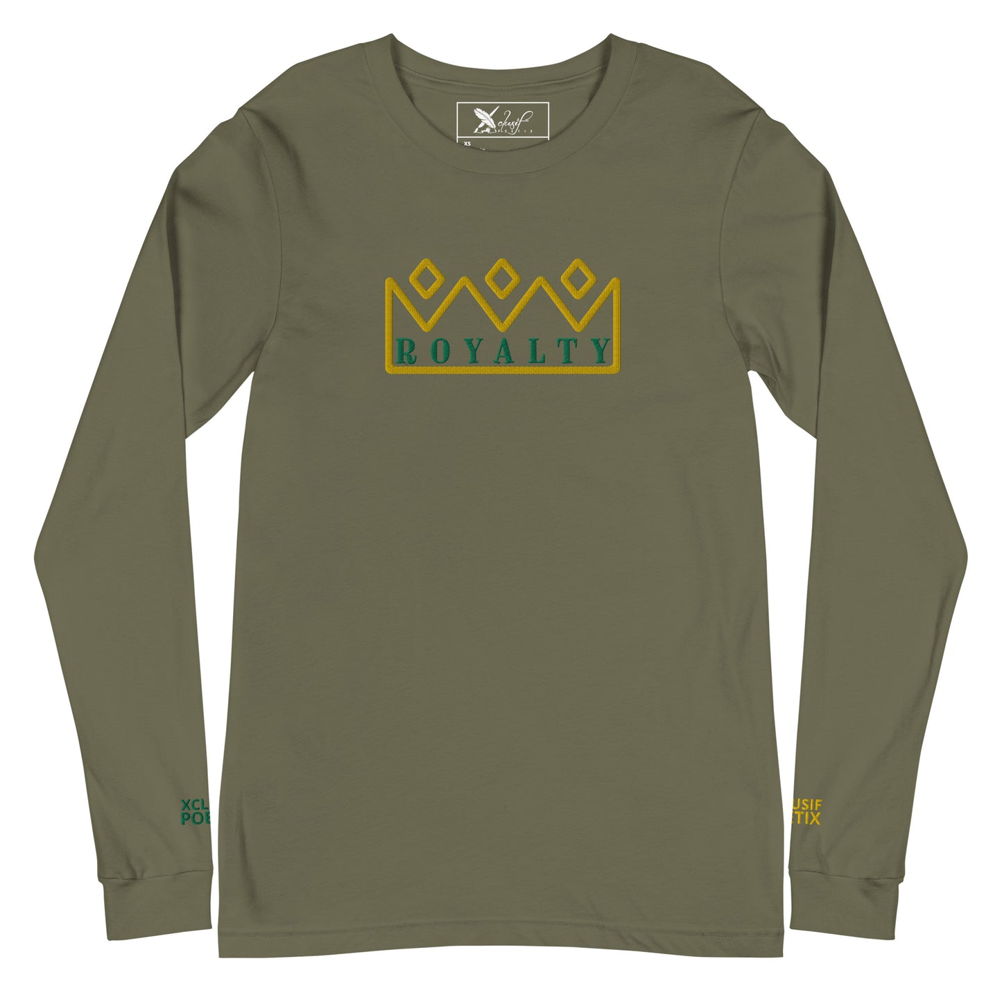 ROYALTY BY XCLUSIF POETIX Embroidery Unisex Long Sleeve Tee