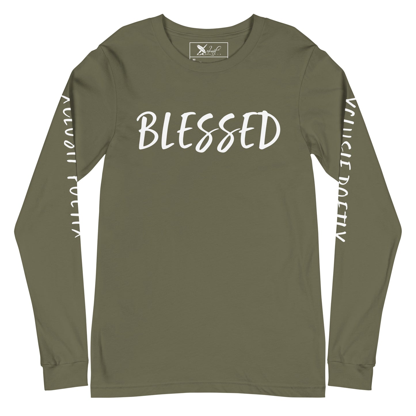 BLESSED BY XCLUSIF POETIX Unisex Long Sleeve Tee