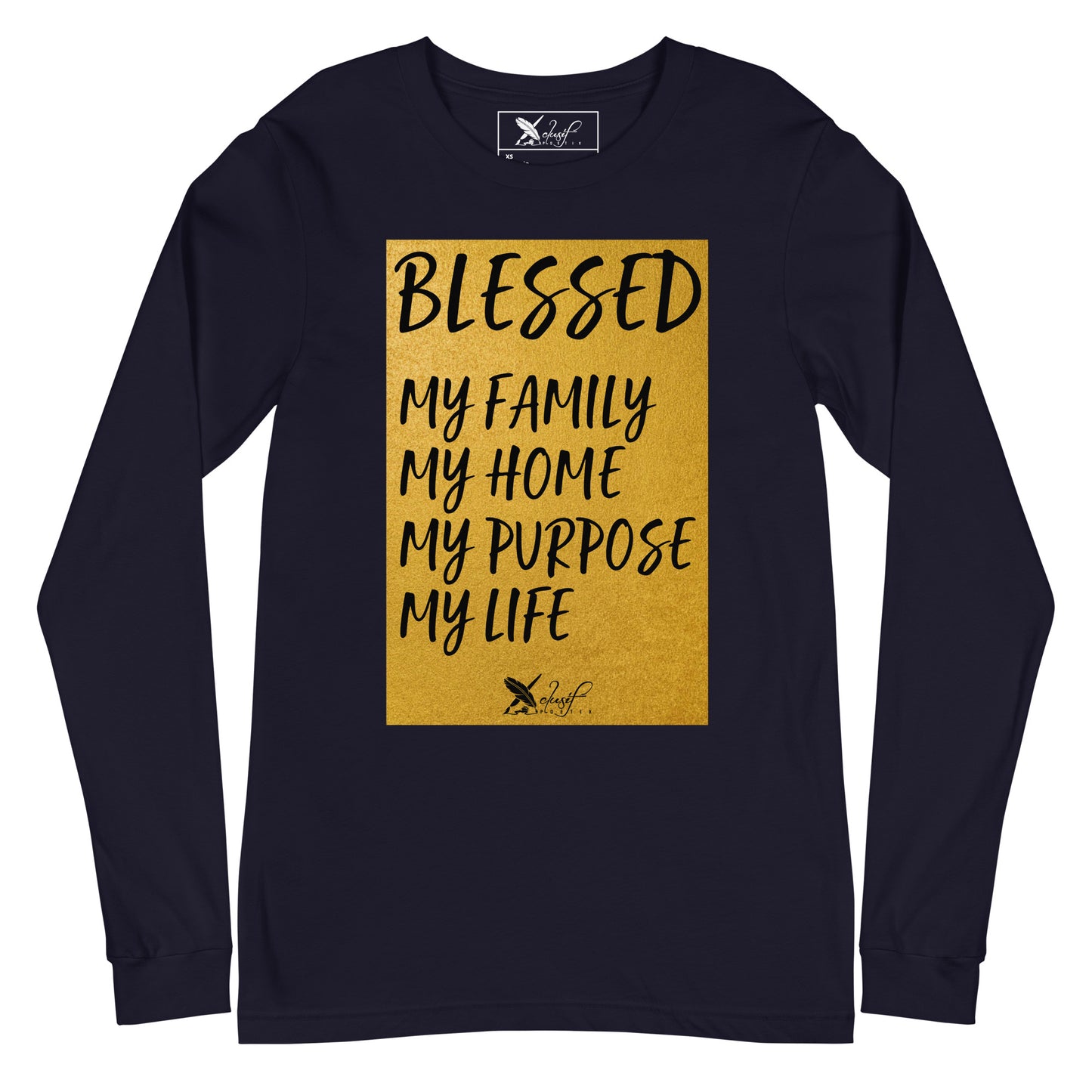 BLESSED BY XCLUSIF POETIX Unisex Long Sleeve Tee