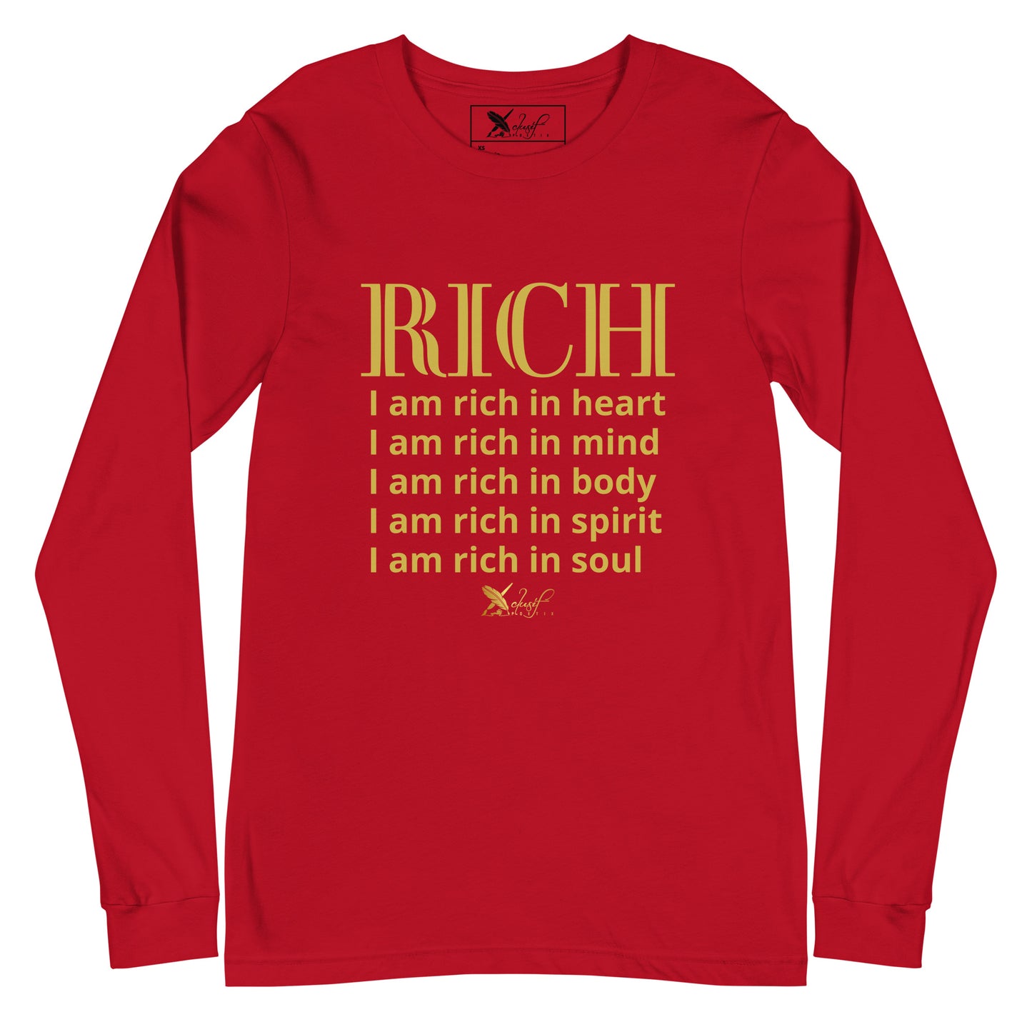 RICH BY XCLUSIF POETIX Unisex Long Sleeve Tee