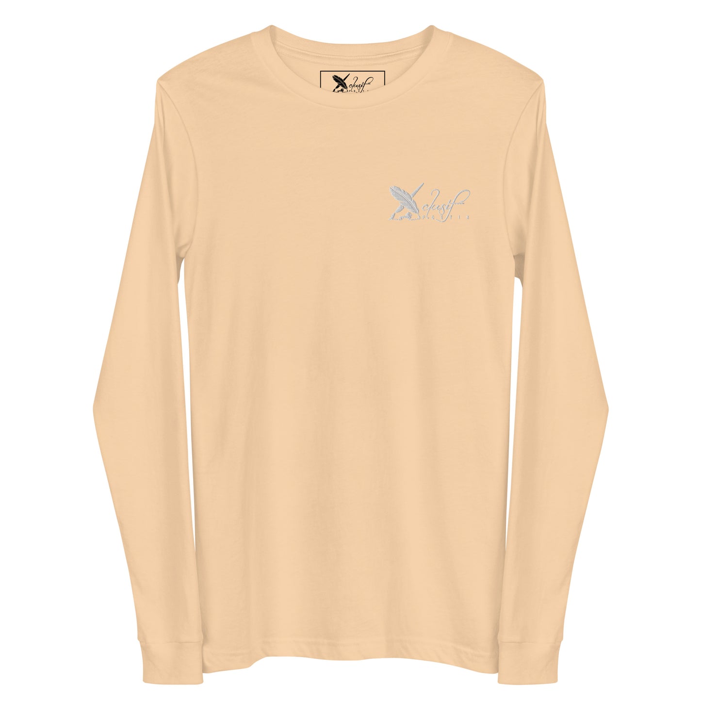 XCLUSIF POETIX WHITE LOGO Unisex Long Sleeve Tee