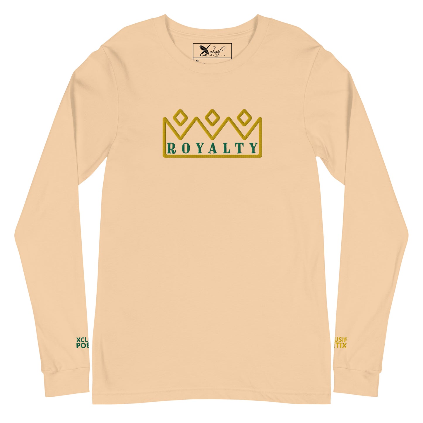 ROYALTY BY XCLUSIF POETIX Embroidery Unisex Long Sleeve Tee