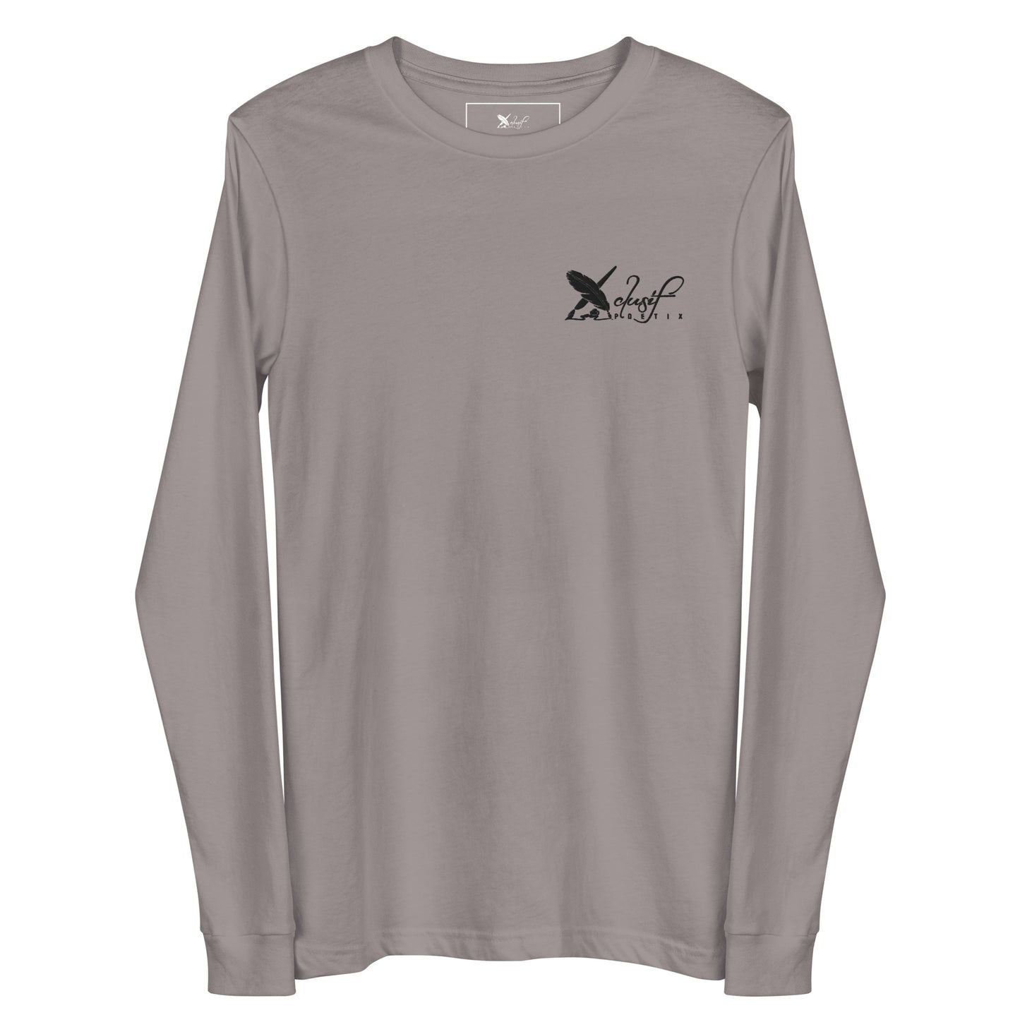 XCLUSIF POETIX BLACK LOGO Unisex Long Sleeve Tee