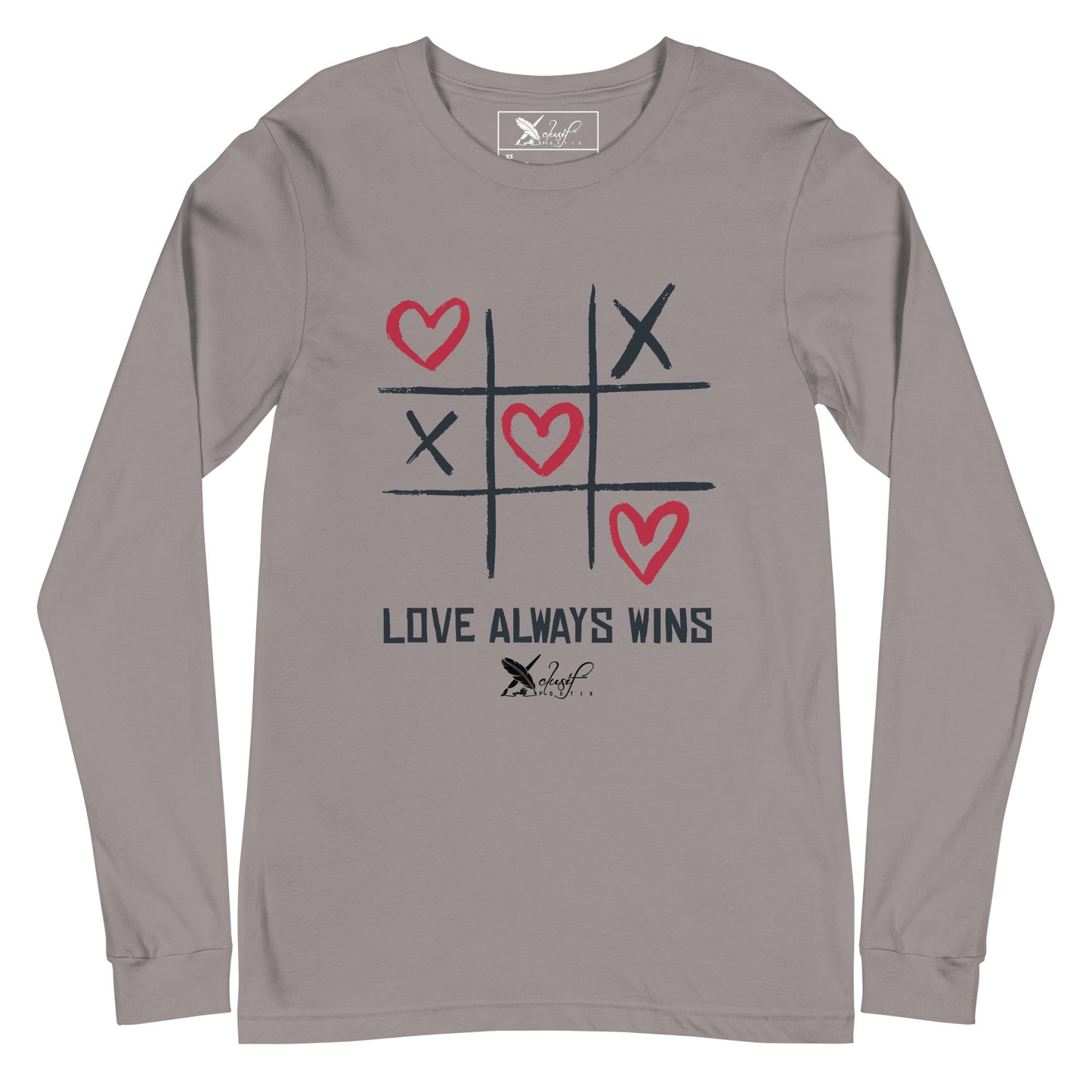 "LOVE ALWAYS WINS" BY XCLUSIF POETIX Unisex Long Sleeve Tee