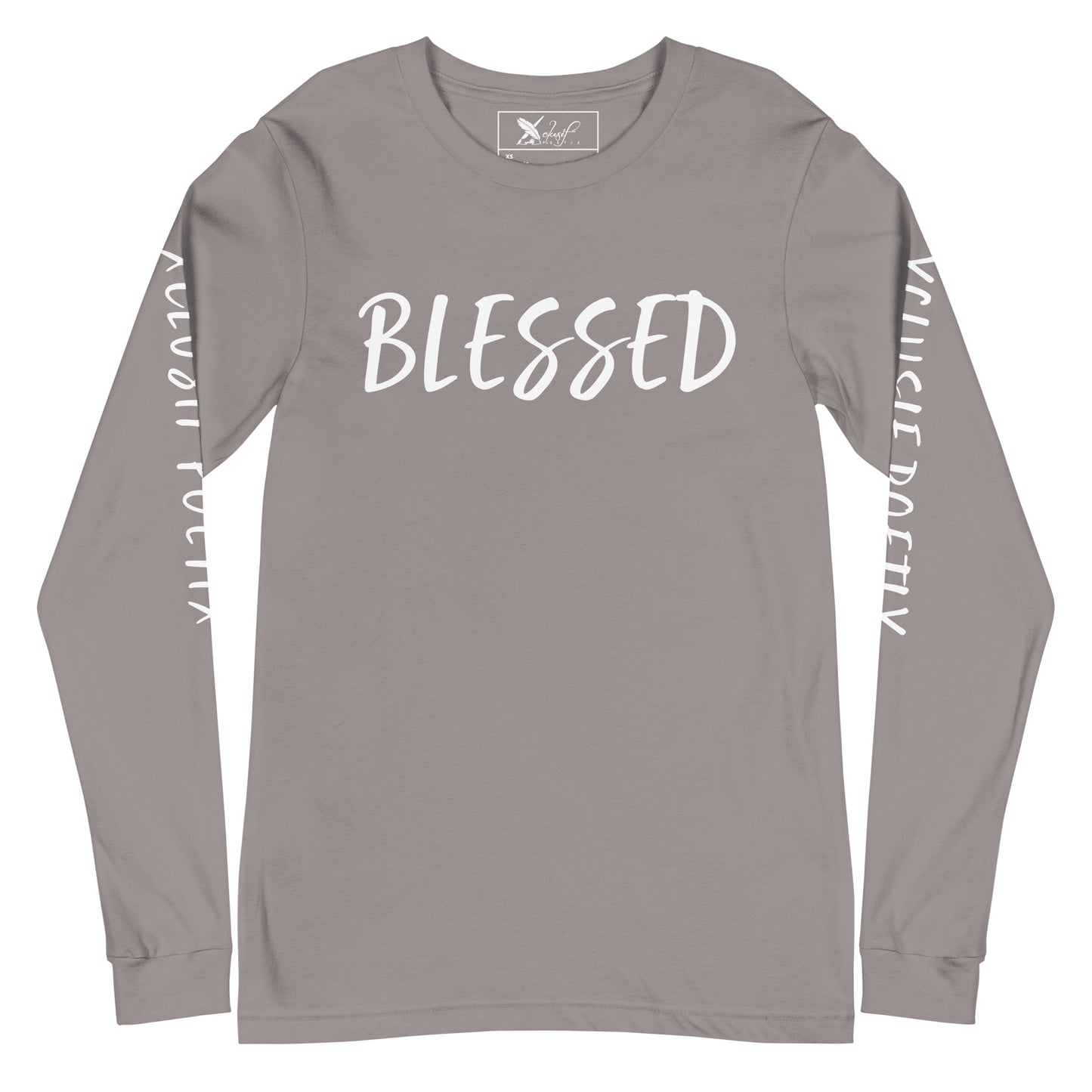 BLESSED BY XCLUSIF POETIX Unisex Long Sleeve Tee