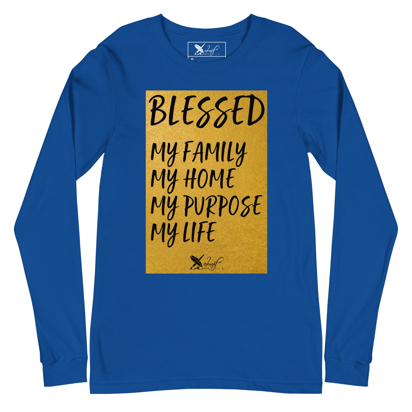 BLESSED BY XCLUSIF POETIX Unisex Long Sleeve Tee