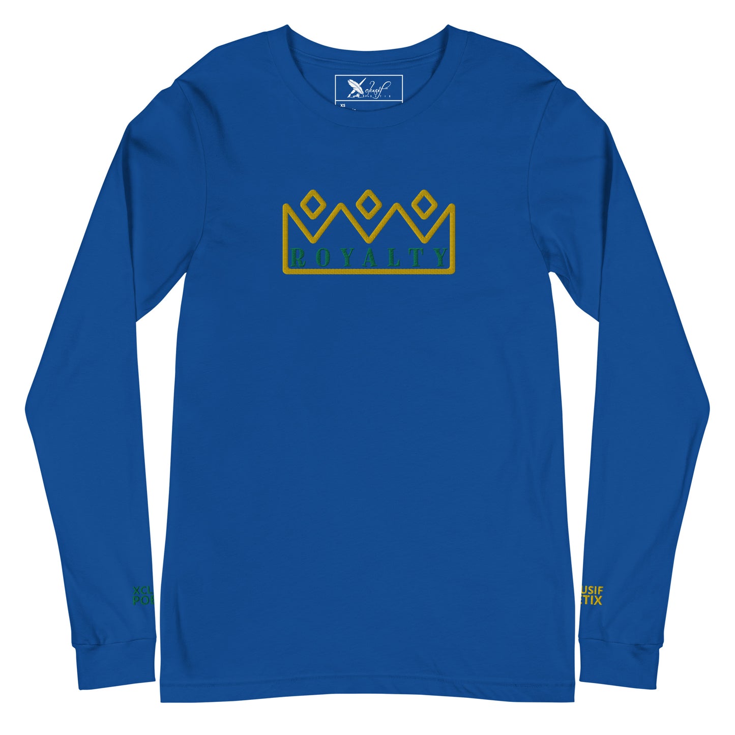 ROYALTY BY XCLUSIF POETIX Embroidery Unisex Long Sleeve Tee