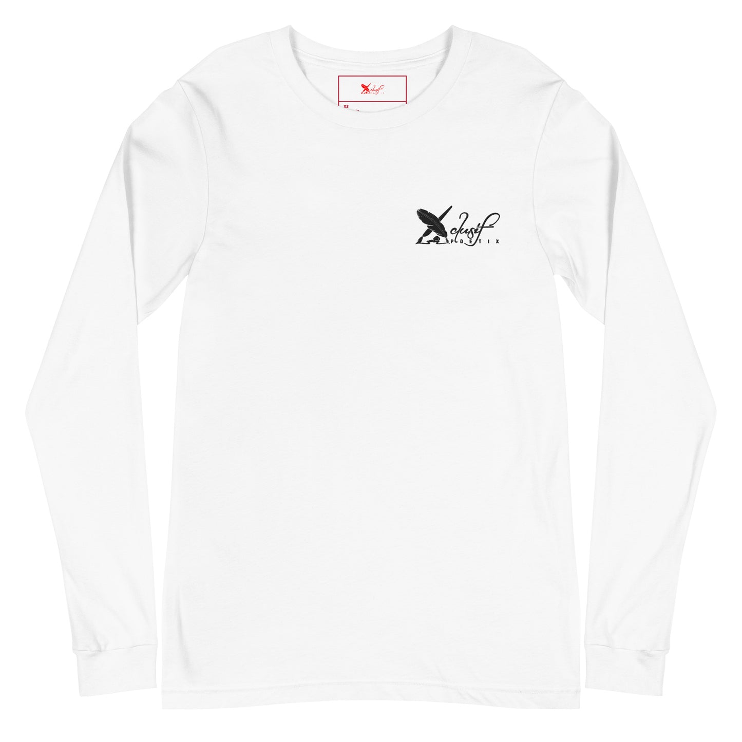 XCLUSIF POETIX BLACK LOGO Unisex Long Sleeve Tee