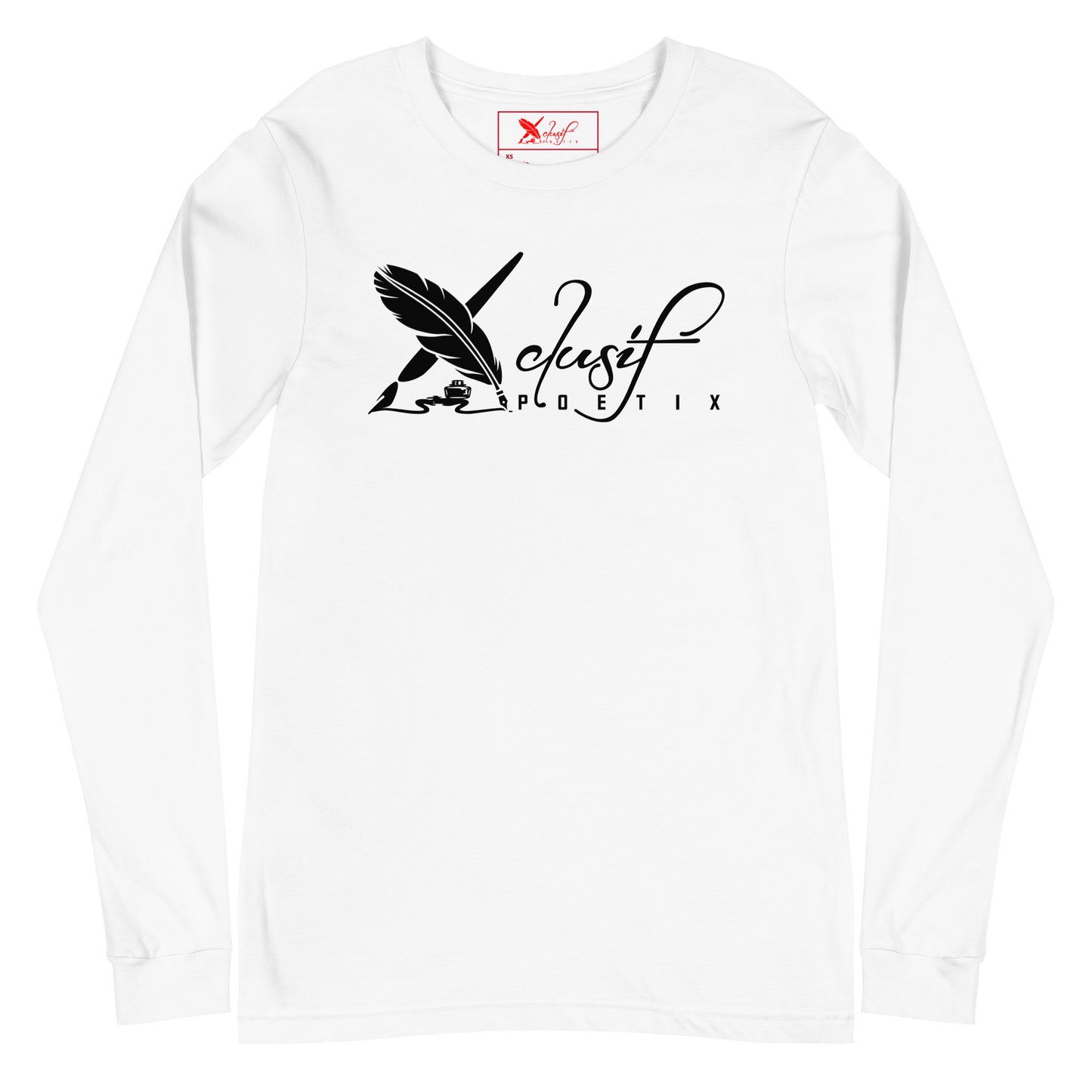 XCLUSIF POETIX BLACK LOGO Unisex Long Sleeve Tee