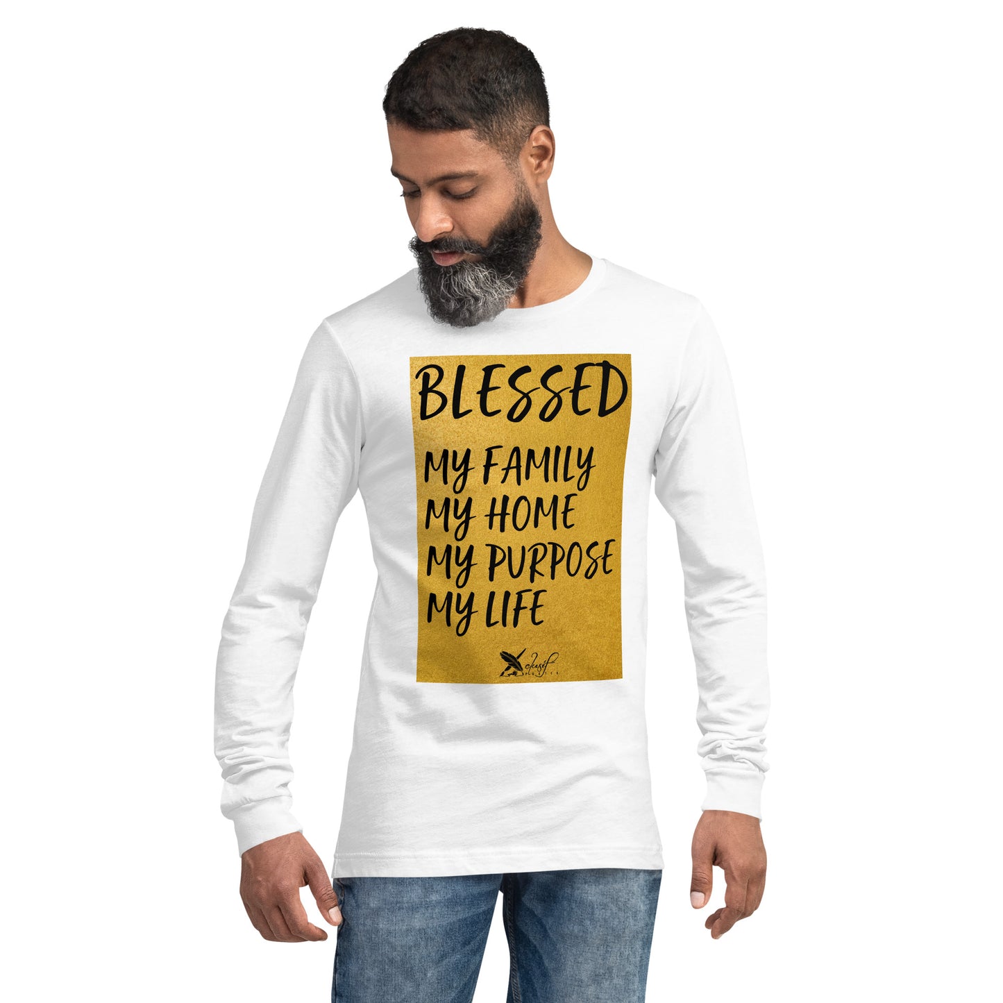 BLESSED BY XCLUSIF POETIX Unisex Long Sleeve Tee