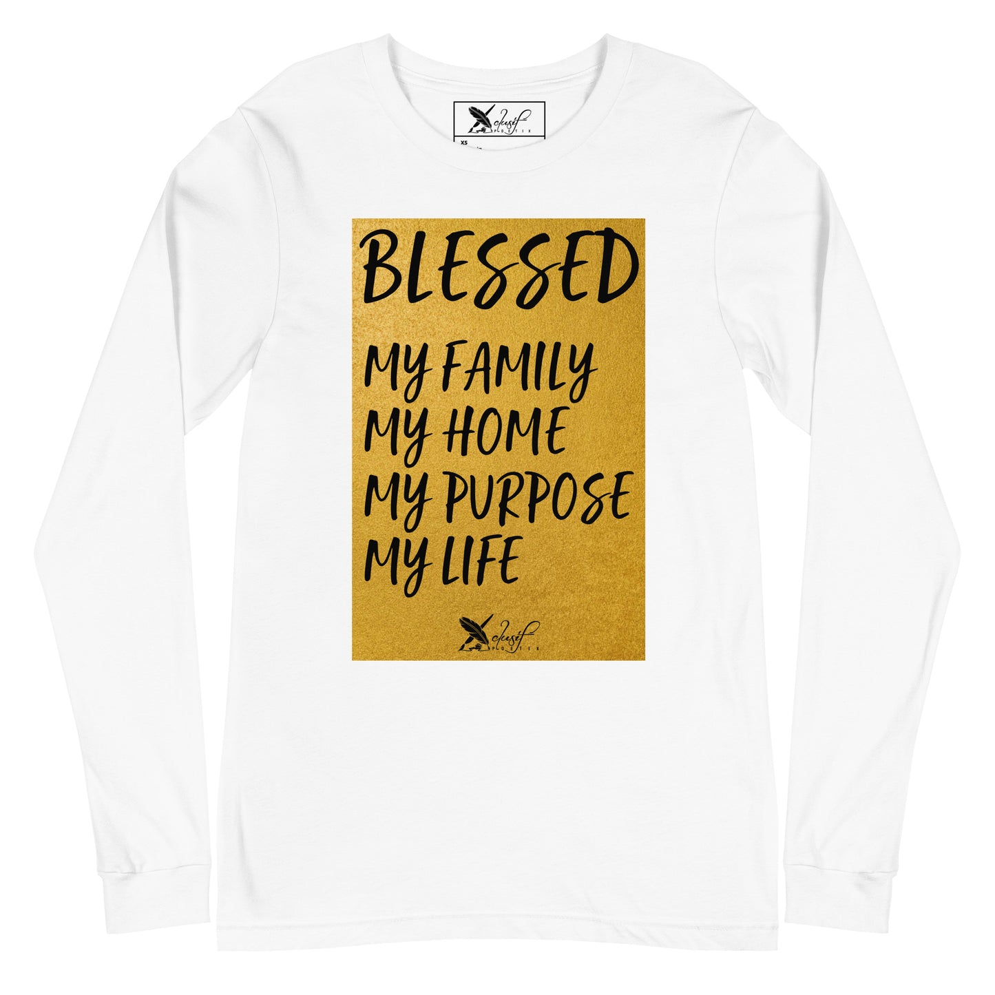 BLESSED BY XCLUSIF POETIX Unisex Long Sleeve Tee