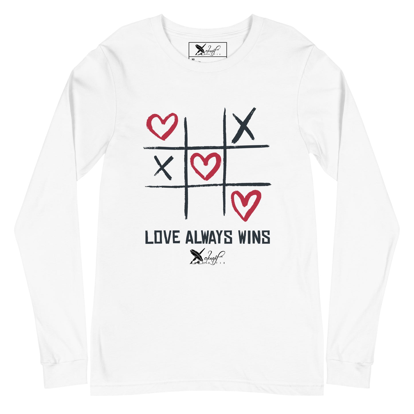 "LOVE ALWAYS WINS" BY XCLUSIF POETIX Unisex Long Sleeve Tee