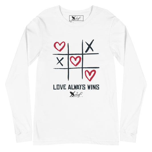 "LOVE ALWAYS WINS" BY XCLUSIF POETIX Unisex Long Sleeve Tee