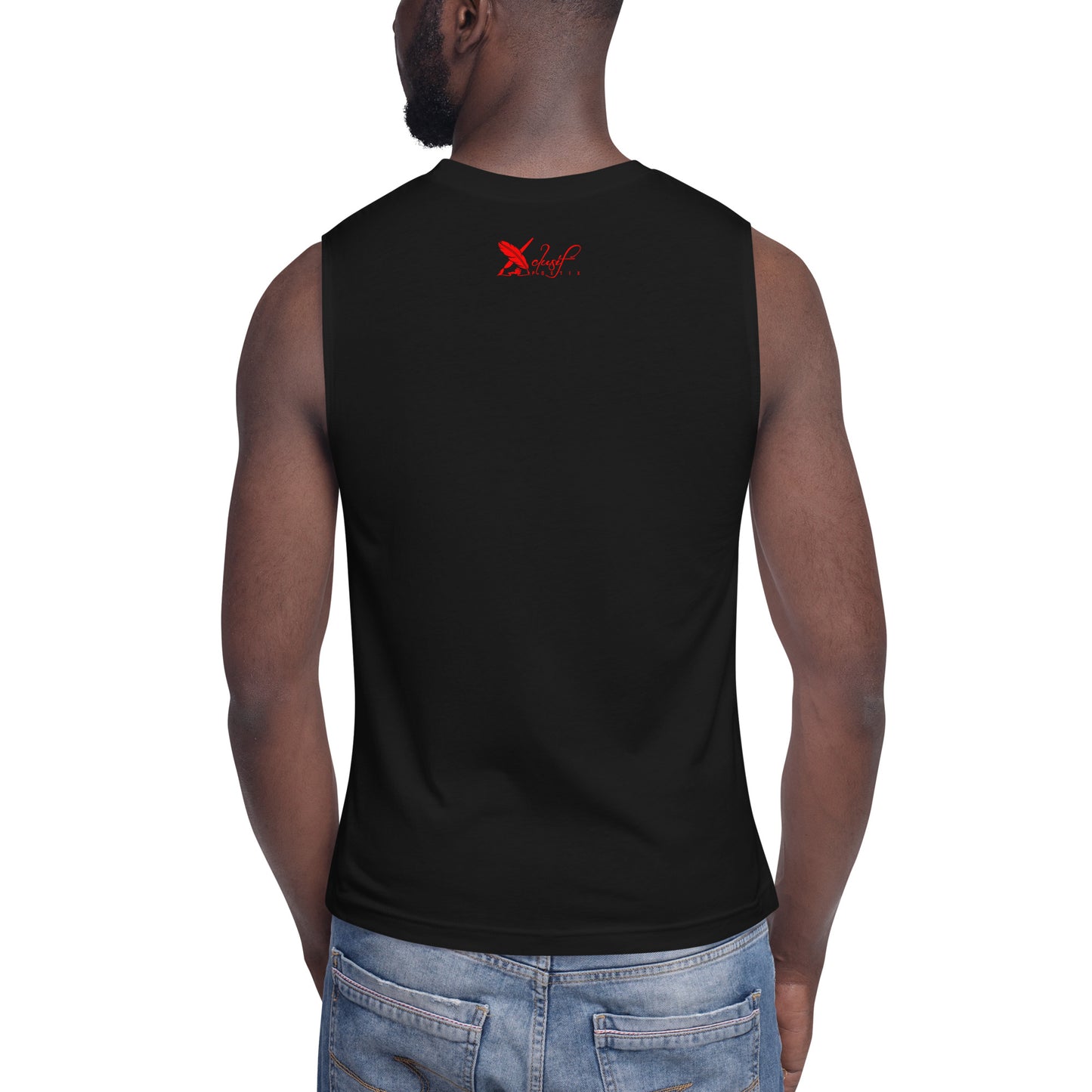 LOVE BY XCLUSIF POETIX Embroidery Muscle Shirt