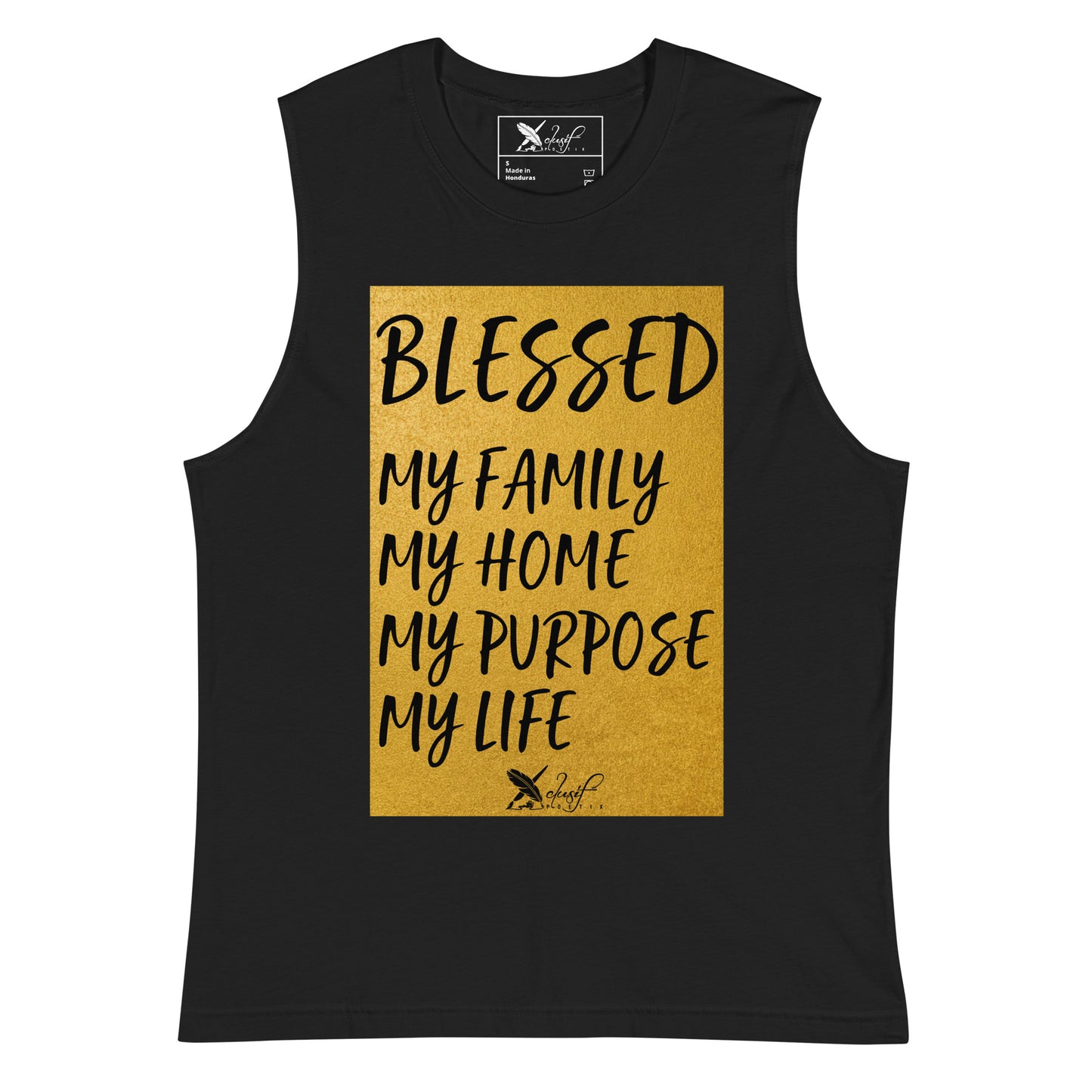 BLESSED BY XCLUSIF POETIX Muscle Shirt