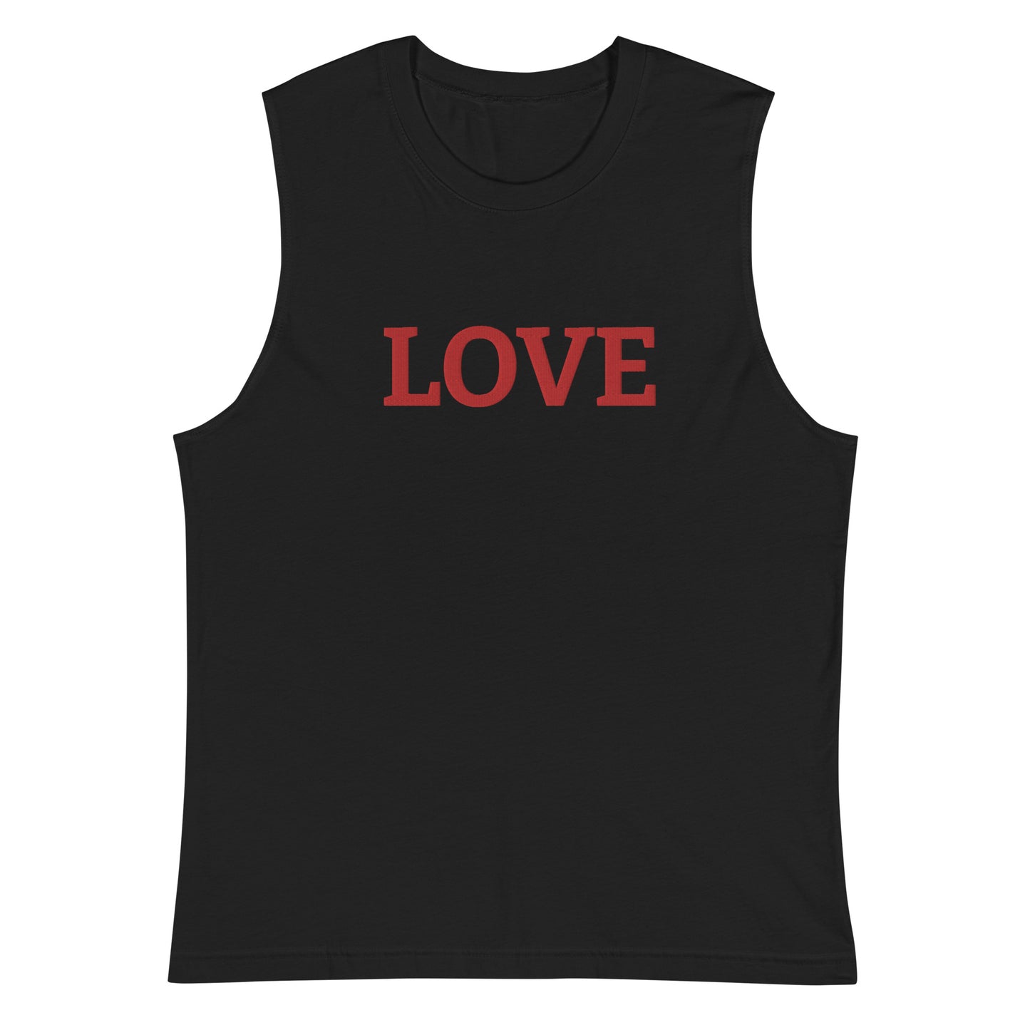 LOVE BY XCLUSIF POETIX Embroidery Muscle Shirt