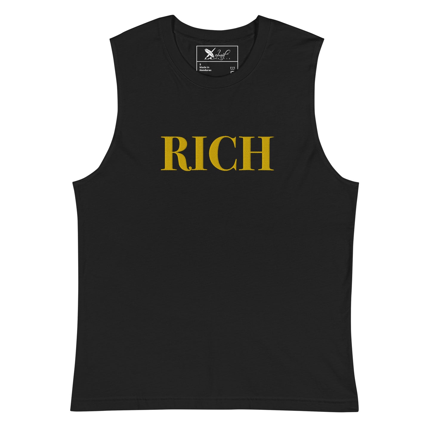 RICH BY XCLUSIF POETIX Embroidery Muscle Shirt