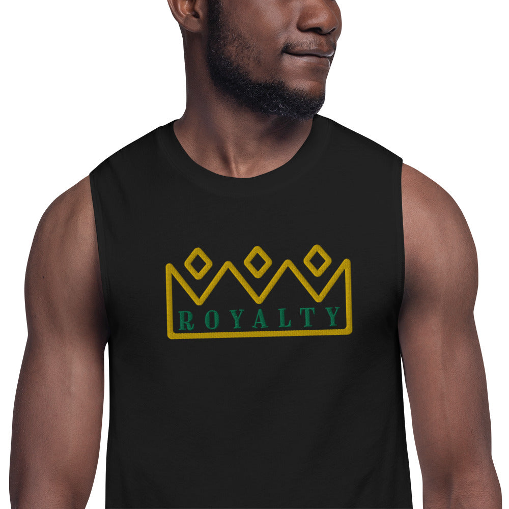 ROYALTY BY XCLUSIF POETIX Embroidery Muscle Shirt