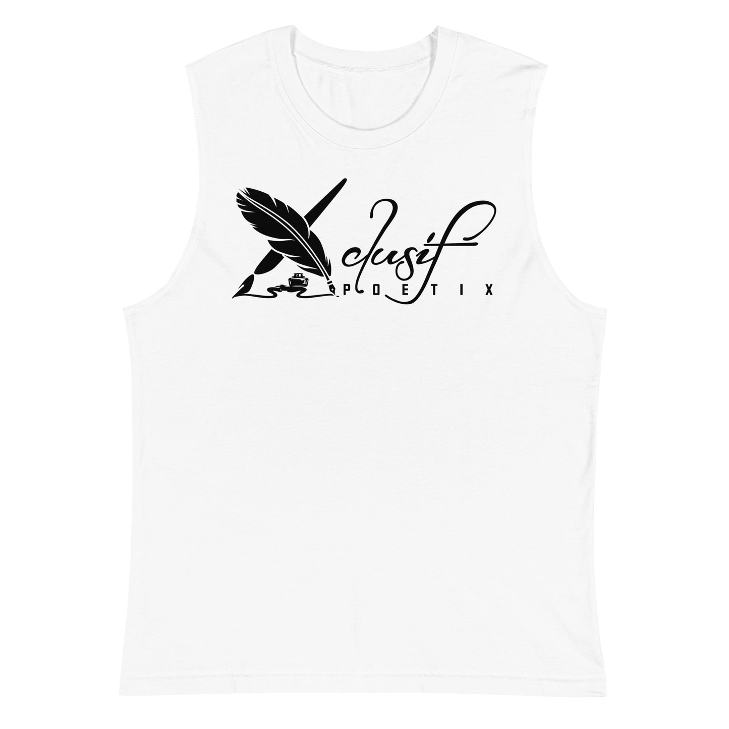 XCLUSIF POETIX BLACK LOGO Unisex Muscle Shirt