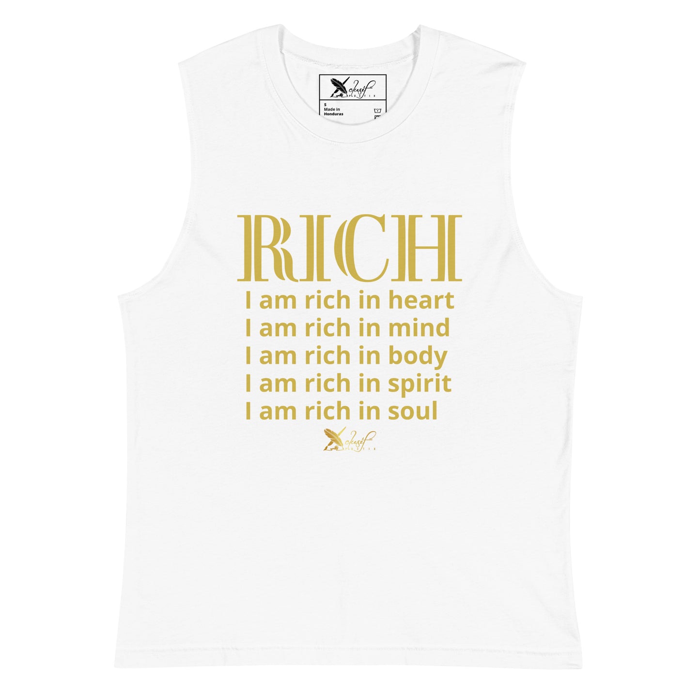 RICH BY XCLUSIF POETIX Unisex Muscle Shirt