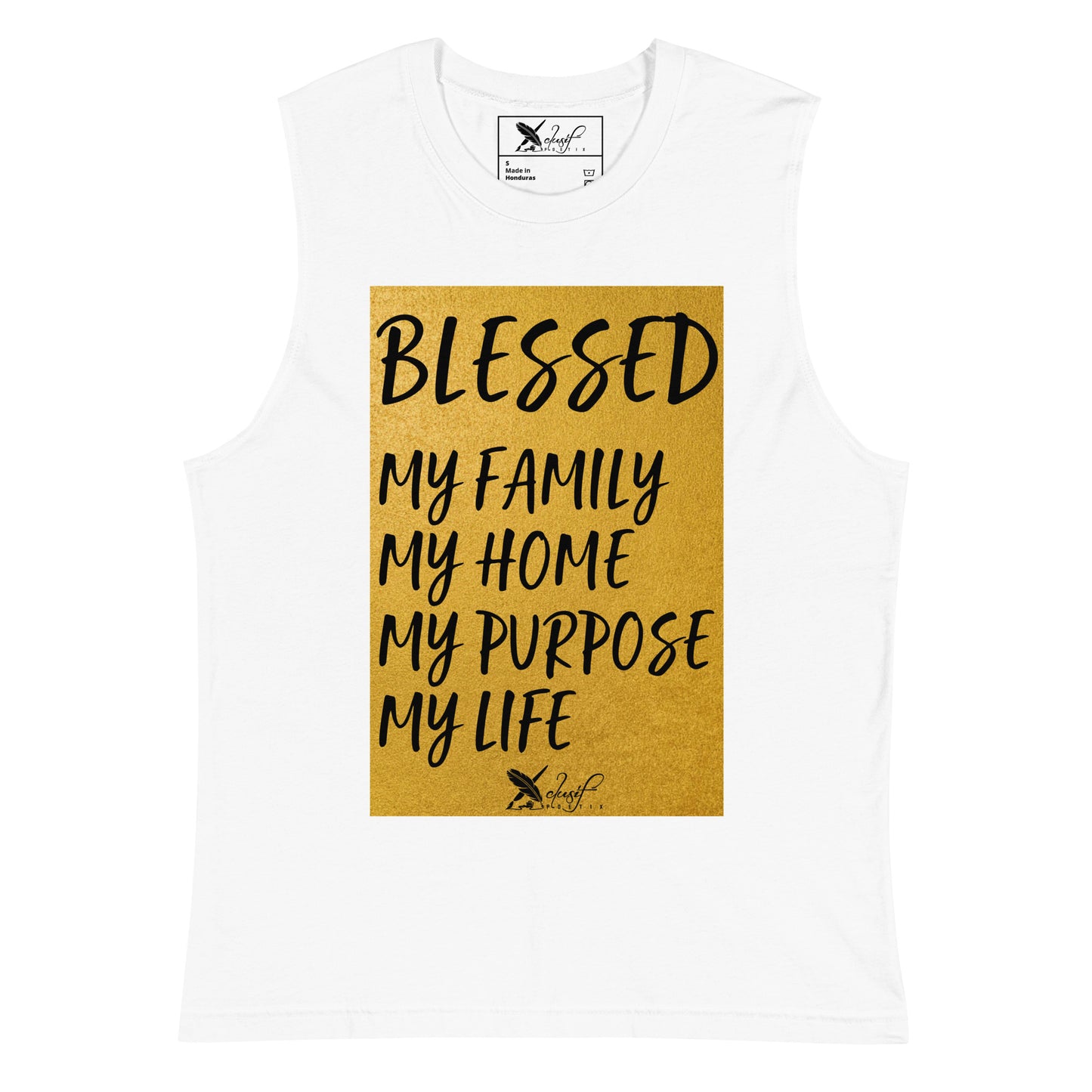 BLESSED BY XCLUSIF POETIX Muscle Shirt