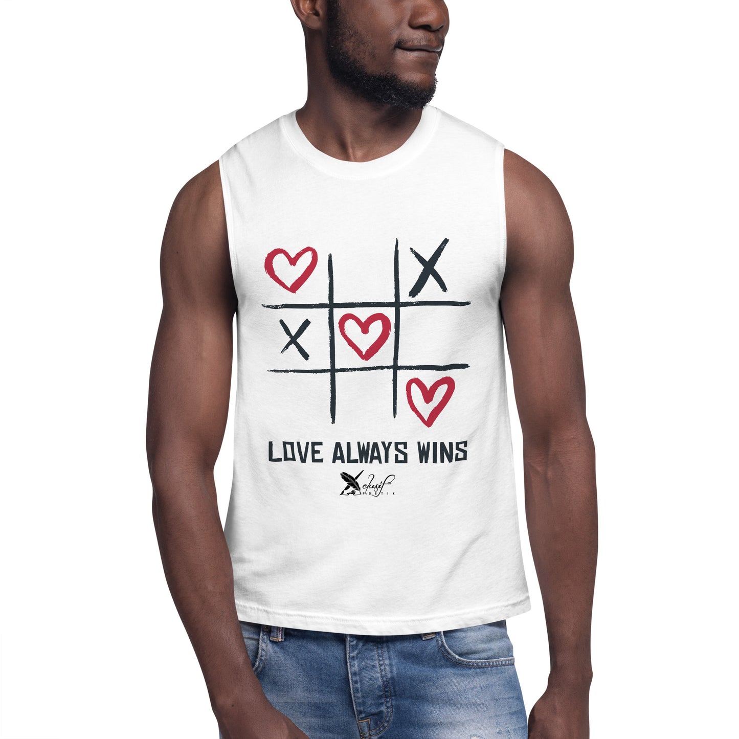 "LOVE ALWAYS WINS" BY XCLUSIF POETIX Muscle Shirt