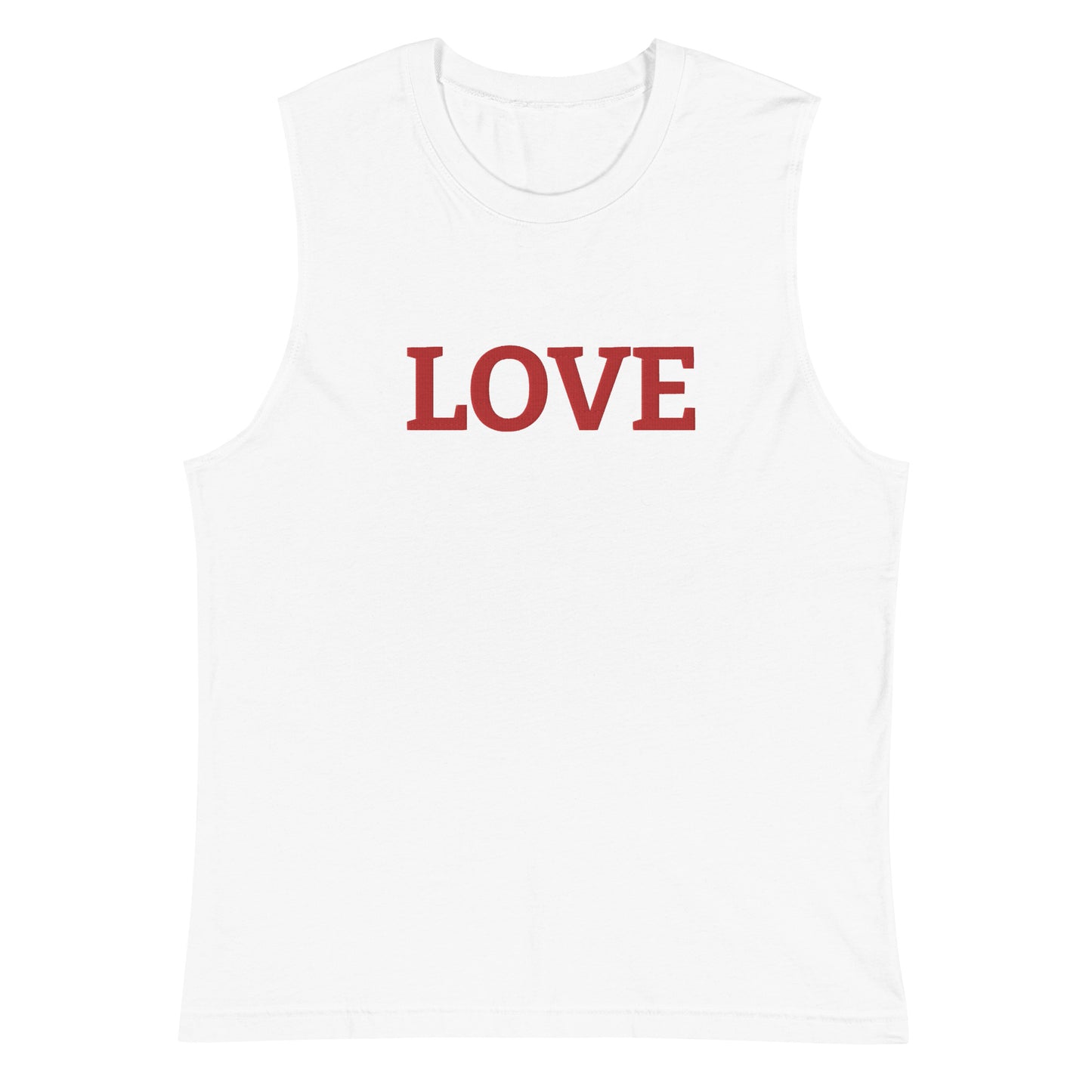 LOVE BY XCLUSIF POETIX Embroidery Muscle Shirt