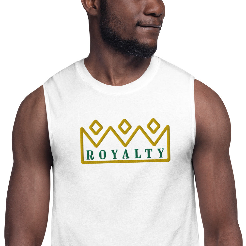 ROYALTY BY XCLUSIF POETIX Embroidery Muscle Shirt