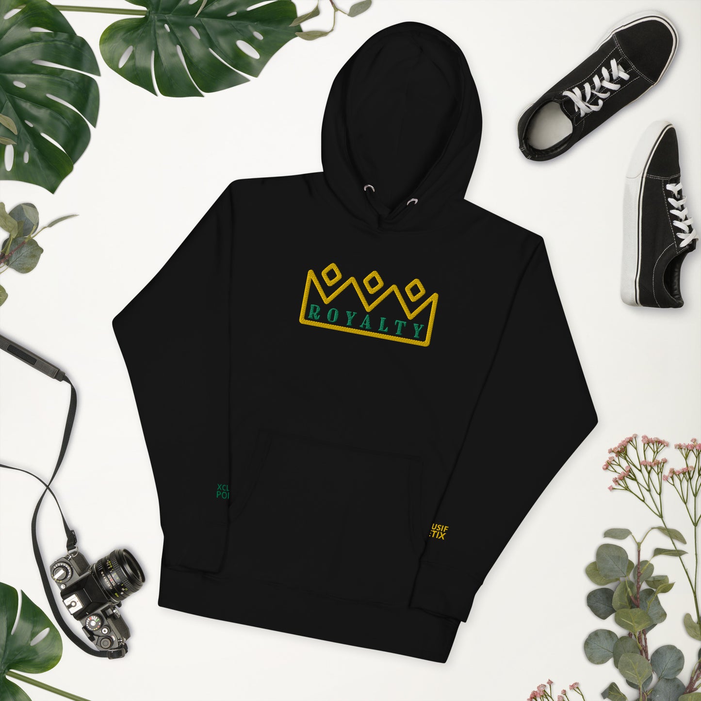 ROYALTY BY XCLUSIF POETIX Embroidery Unisex Hoodie