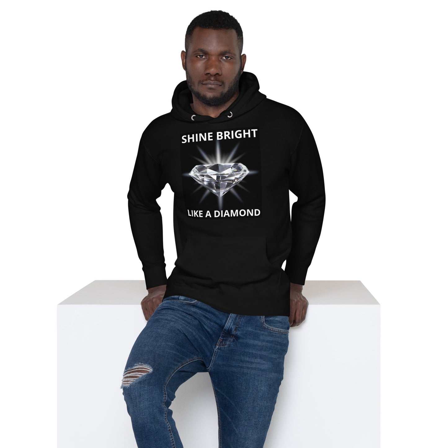 "SHINE BRIGHT LIKE A DIAMOND" BY XCLUSIF POETIX Unisex Hoodie