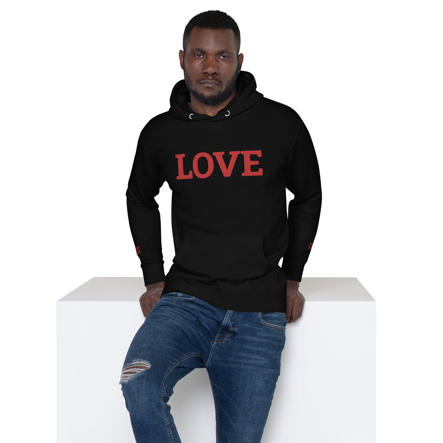 LOVE BY XCLUSIF POETIX Embroidery Unisex Hoodie