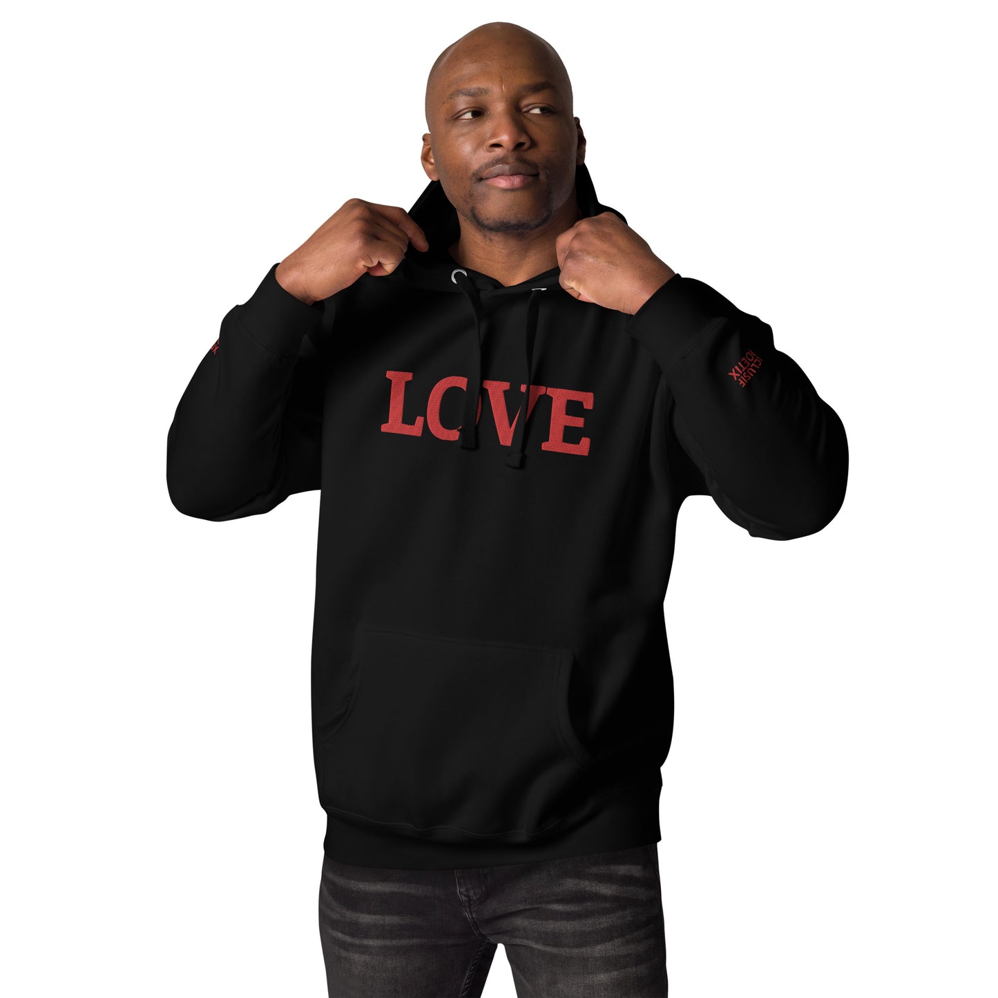 LOVE BY XCLUSIF POETIX Embroidery Unisex Hoodie