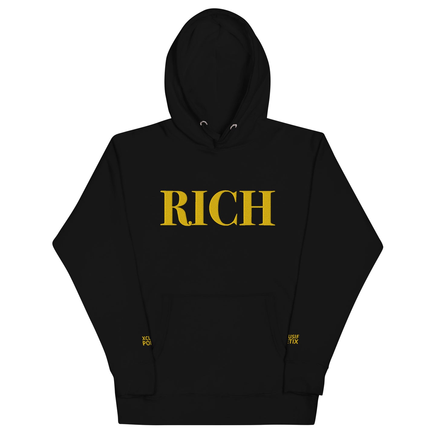 RICH BY XCLUSIF POETIX Embroidery Unisex Hoodie