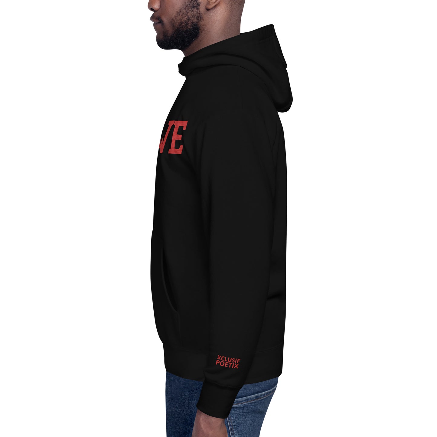 LOVE BY XCLUSIF POETIX Embroidery Unisex Hoodie