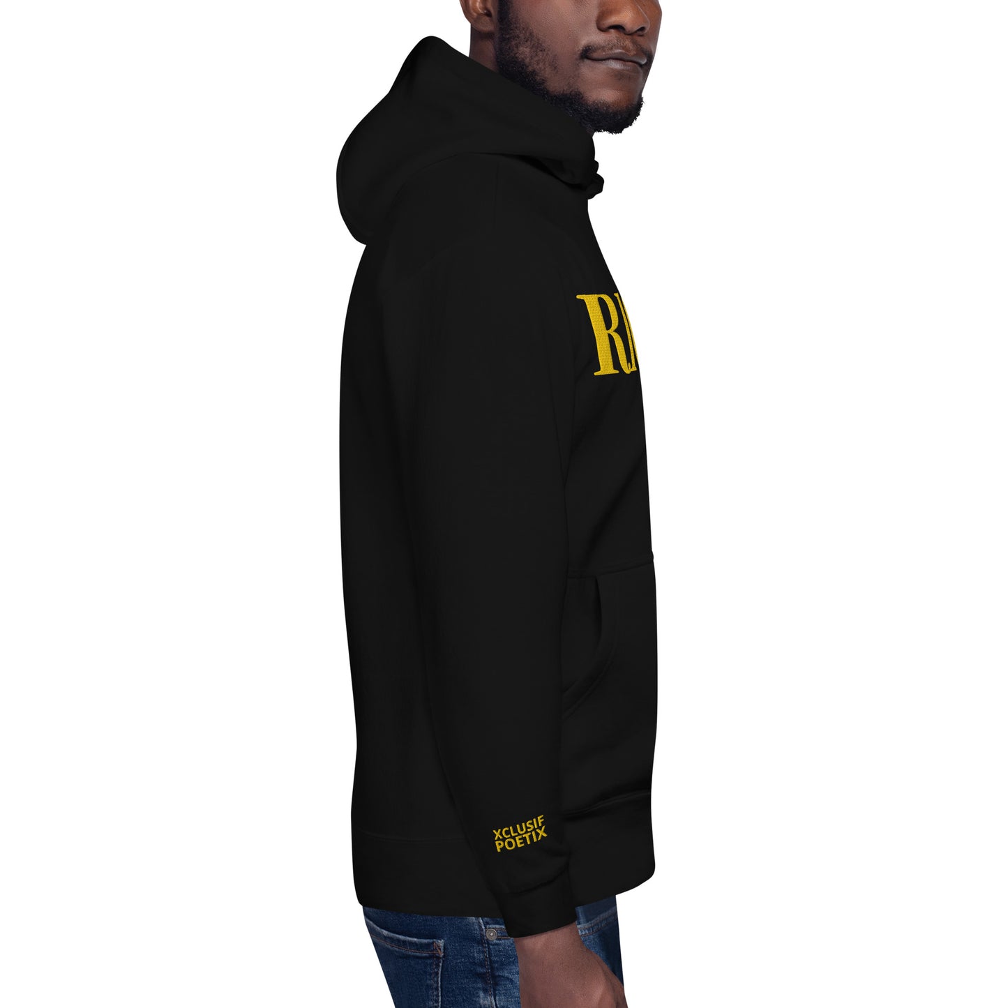 RICH BY XCLUSIF POETIX Embroidery Unisex Hoodie