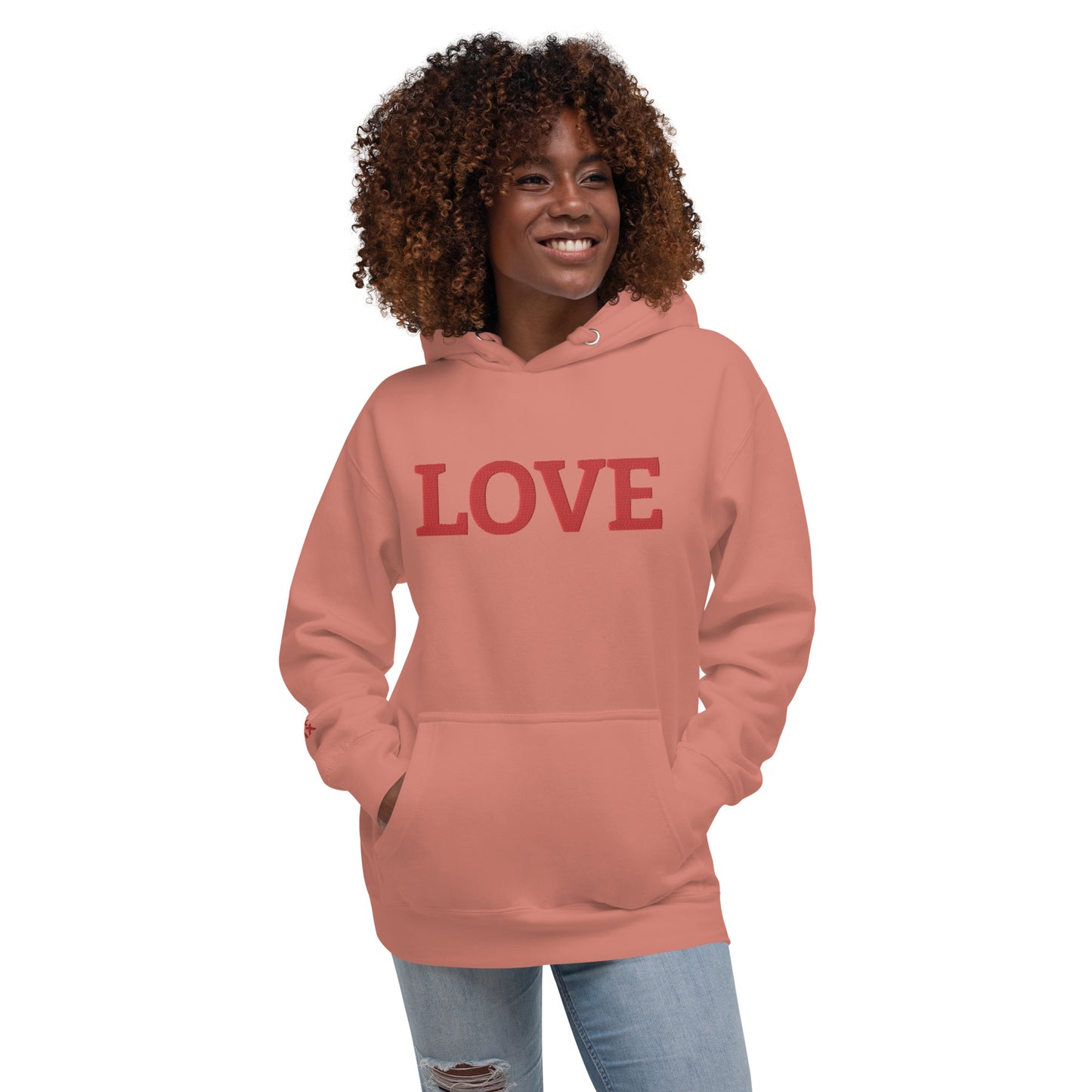 LOVE BY XCLUSIF POETIX Embroidery Unisex Hoodie