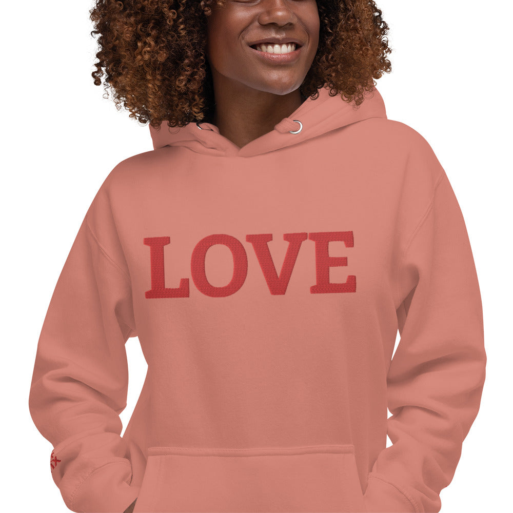 LOVE BY XCLUSIF POETIX Embroidery Unisex Hoodie