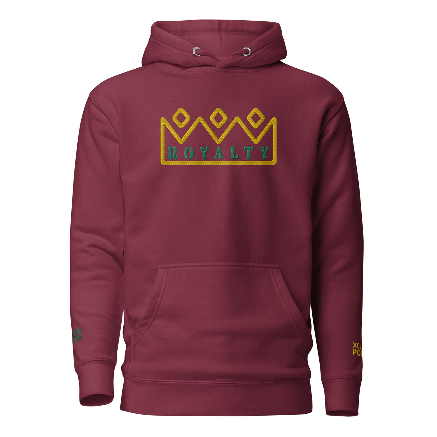 ROYALTY BY XCLUSIF POETIX Embroidery Unisex Hoodie