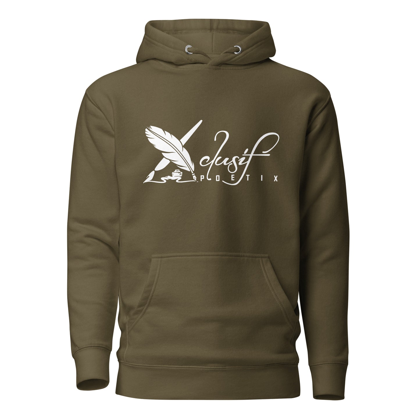 XCLUSIF POETIX WHITE LOGO Unisex Hoodie