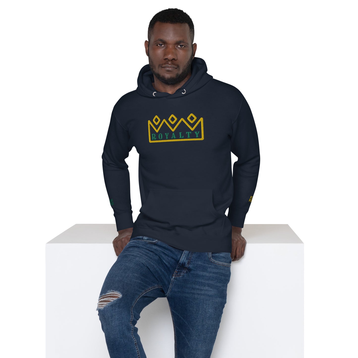 ROYALTY BY XCLUSIF POETIX Embroidery Unisex Hoodie