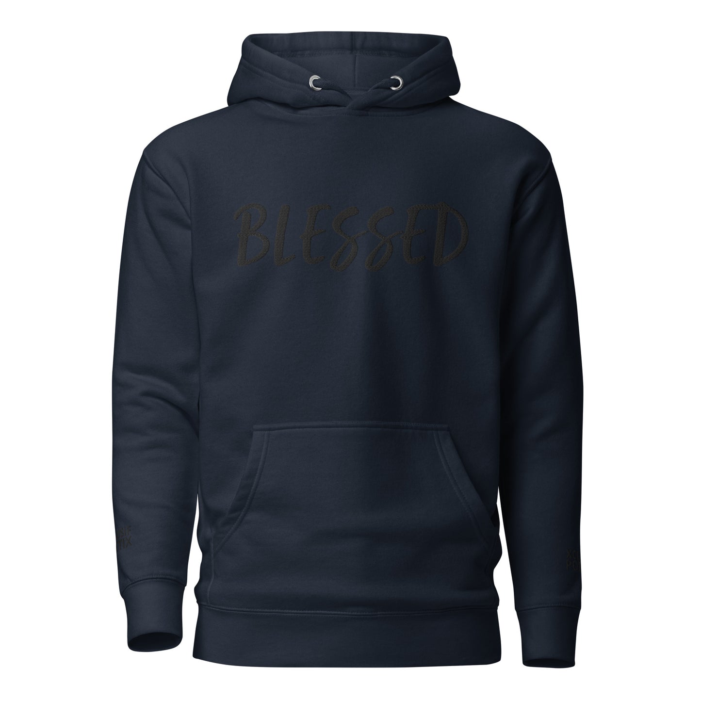 BLESSED BY XCLUSIF POETIX EMBROIDERY Unisex Hoodie