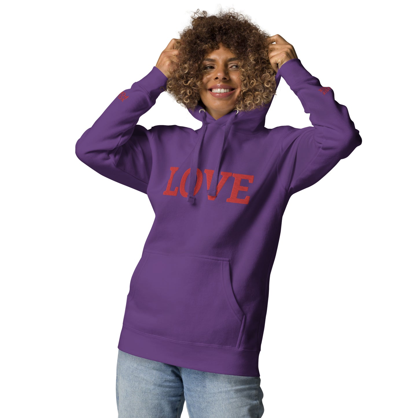 LOVE BY XCLUSIF POETIX Embroidery Unisex Hoodie