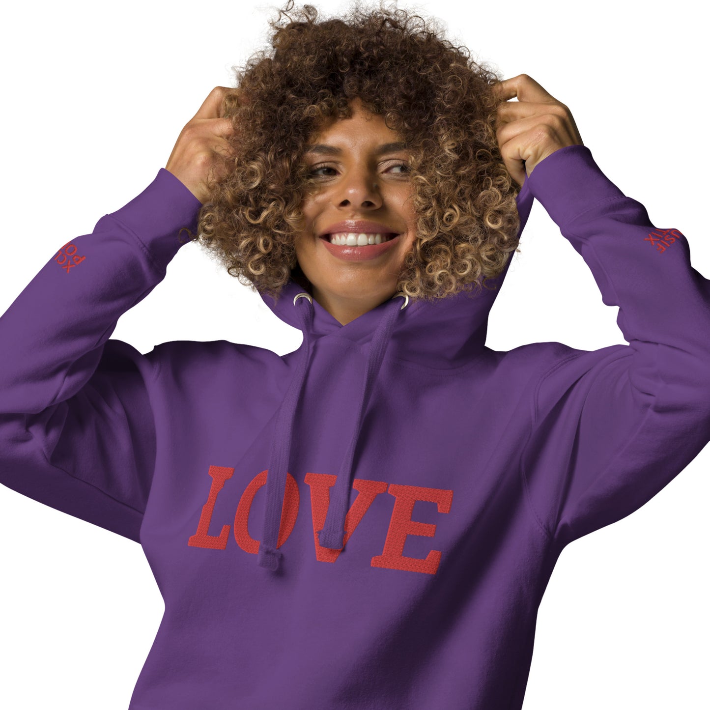 LOVE BY XCLUSIF POETIX Embroidery Unisex Hoodie