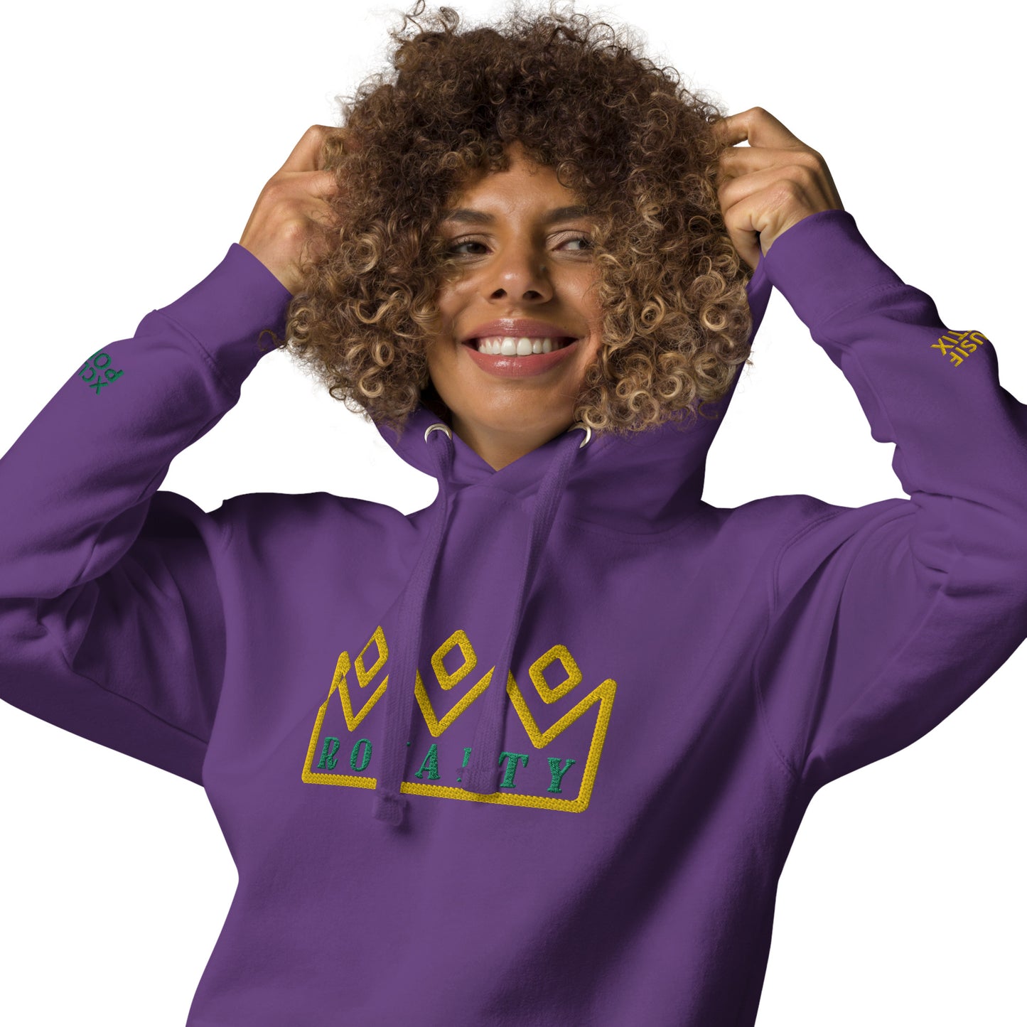 ROYALTY BY XCLUSIF POETIX Embroidery Unisex Hoodie