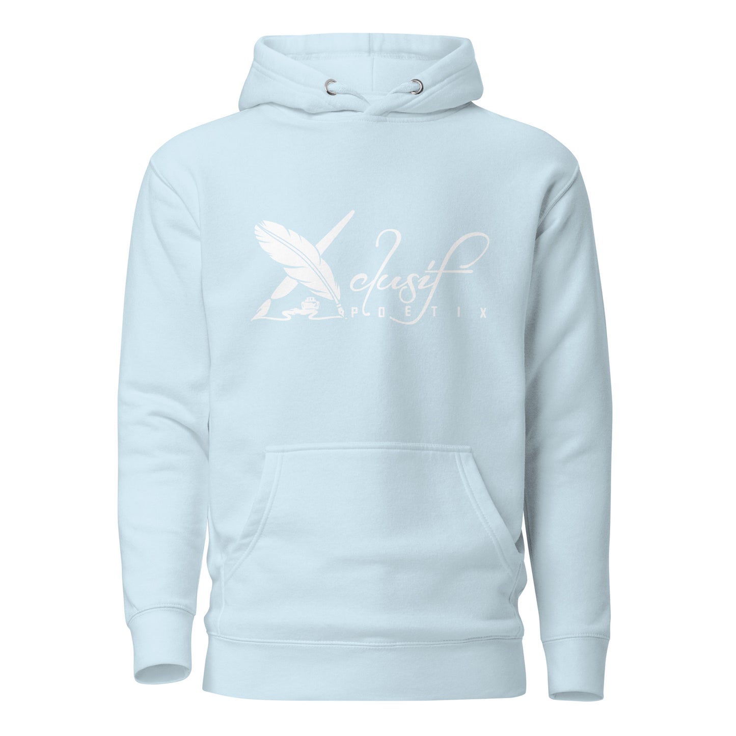 XCLUSIF POETIX WHITE LOGO Unisex Hoodie